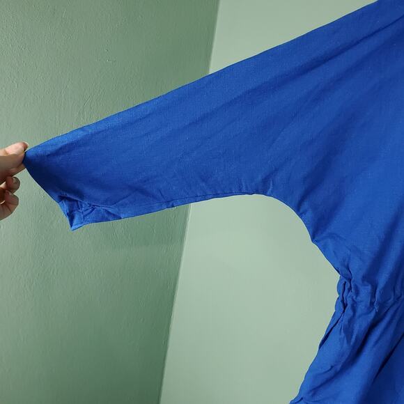 Katie Sturino Gemma Linen Cargo Blue Jacket Size Medium Stitch Fix - Picture 5 of 7